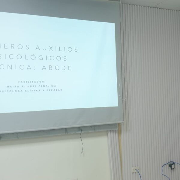Taller sobre Primeros Auxilios Psicológicos.